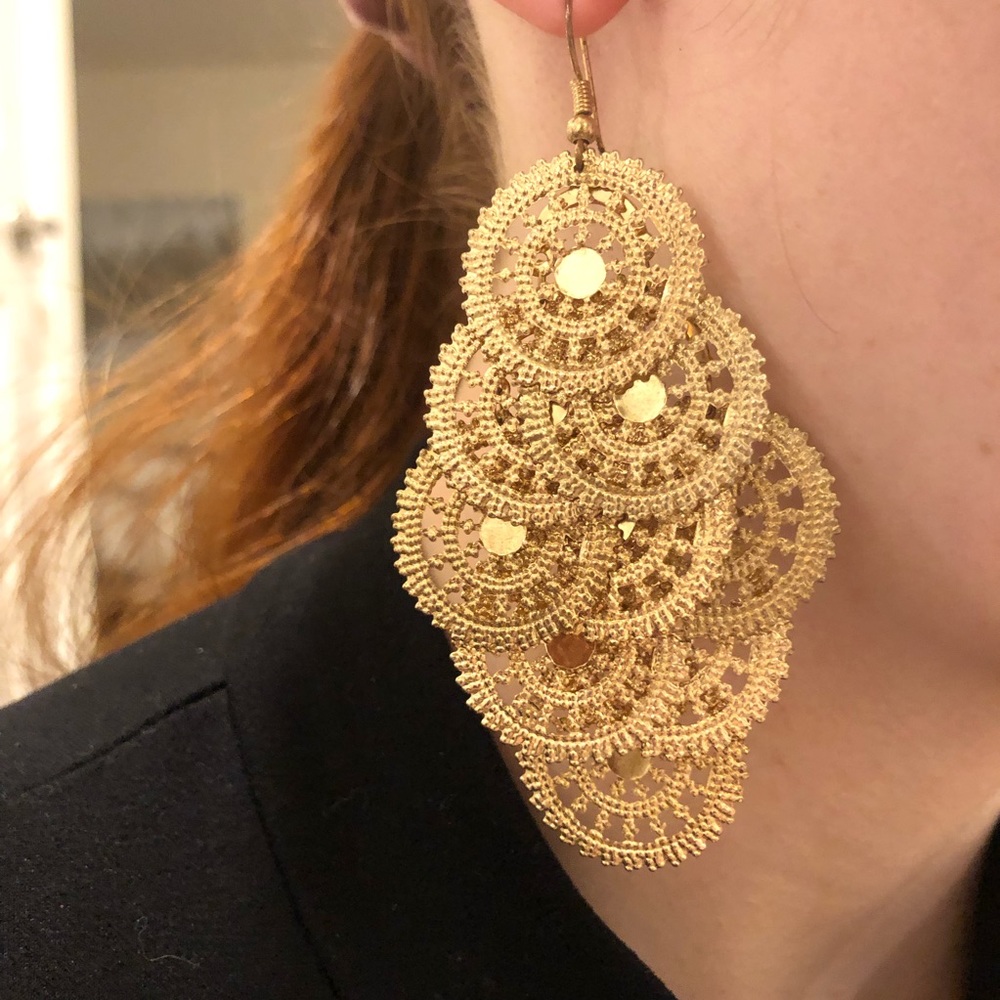 Gold Dangle Earrings